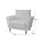 Poltrona Decorativa Veludo Classic  Roxa