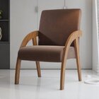 Poltrona Decorativa Veludo Duda Espresso Móveis Pinho/marrom