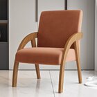 Poltrona Decorativa Veludo Duda Espresso Móveis Terracota