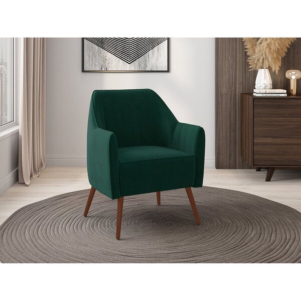 Poltrona Decorativa Veludo Lara Rr Divano Verde