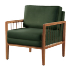 Poltrona Decorativa Veludo Verde Lola