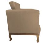 Poltrona Decorativa Veneza Suede Cappuccino - Dominic Decor