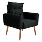 Poltrona Decorativa Vera Veludo Preto