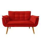 Poltrona Decorativa Vermelho Opala Namoradeira