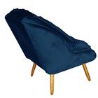 Poltrona Decorativa Verona Suede Deluxe Azul - Flash Sonho