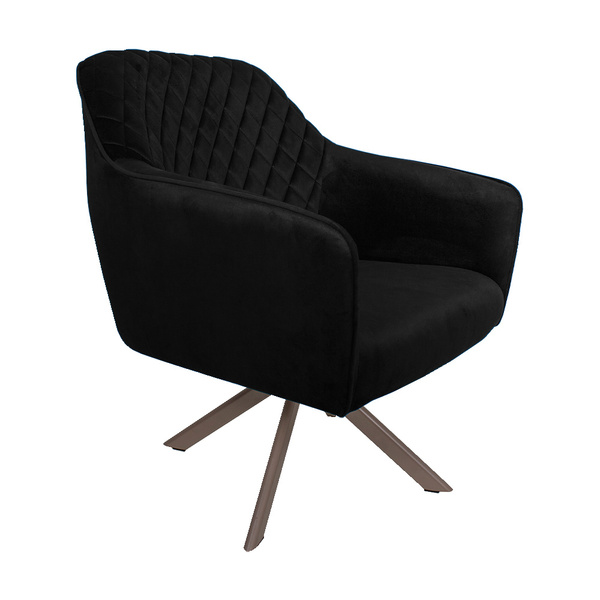 Poltrona Decorativa Versalhes Pés Champagne Giratório Veludo