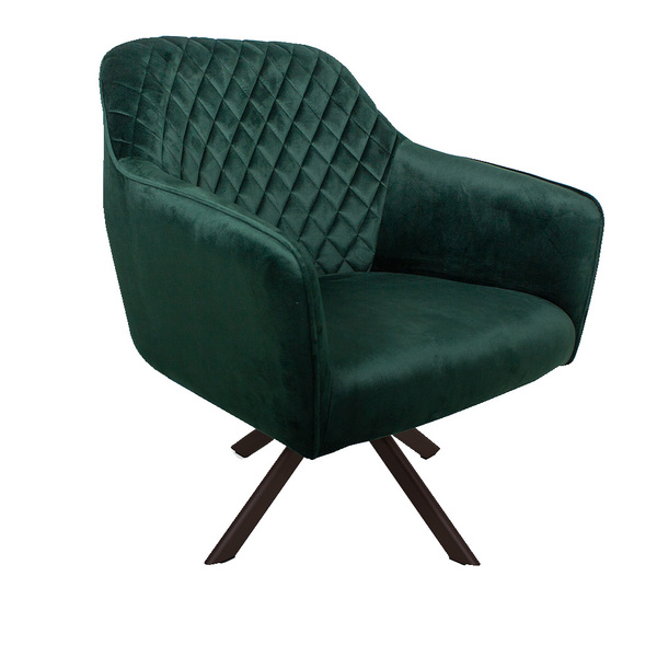 Poltrona Decorativa Versalhes Pés Chocolate Giratório Veludo