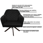 Poltrona Decorativa Versalhes Pés Chocolate Giratório Veludo