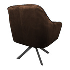 Poltrona Decorativa Versalhes Pés Grafite Giratório Veludo Ma