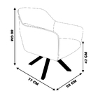 Poltrona Decorativa Versalhes Pés Madeira Giratório Veludo Ma