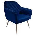 Poltrona Decorativa Versalhes Pés Palito Champagne Veludo Azu