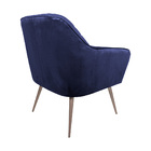 Poltrona Decorativa Versalhes Pés Palito Champagne Veludo Azu