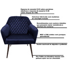 Poltrona Decorativa Versalhes Pés Palito Chocolate Veludo Azu