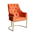 Poltrona Decorativa Vick Veludo Terracota - Montanaris Decor