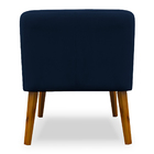 Poltrona Decorativa Virgínia Veludo Azul Marinho - Montanaris