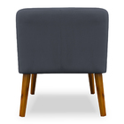 Poltrona Decorativa Virgínia Veludo Cinza - Montanaris Decor