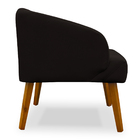 Poltrona Decorativa Virgínia Veludo Marrom - Montanaris Decor