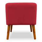 Poltrona Decorativa Virgínia Veludo Vermelho - Montanaris Dec