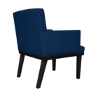 Poltrona Decorativa Vitória Sala E Recepção Com Base De Madei