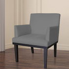 Poltrona Decorativa Vitória Sala E Recepção Com Base De Madei