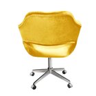 Poltrona Decorativa Zara Pé Giratório De Metal Sala Recepção