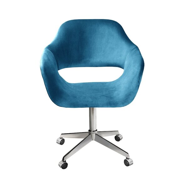 Poltrona Decorativa Zara Pé Giratório De Metal Sala Recepção