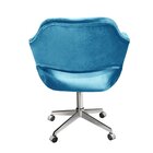 Poltrona Decorativa Zara Pé Giratório De Metal Sala Recepção