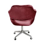 Poltrona Decorativa Zara Pé Giratório De Metal Sala Recepção