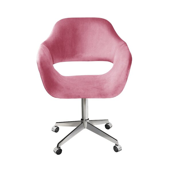 Poltrona Decorativa Zara Pé Giratório De Metal Sala Recepção