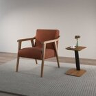 Poltrona Decorativo 56x74x78cm Madeira Maciça Flavia Volttoni