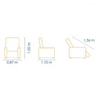 Poltrona Denise Reclinável Js