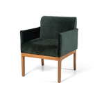 Poltrona Design Estofada Para Sala Slim Verde – Straub Web