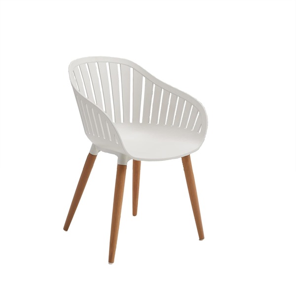 POLTRONA DIANA PLAST EUCALI BCO NATERIAL