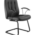 Poltrona Diretor  Base Fixa Em S  Linha Paris Preto