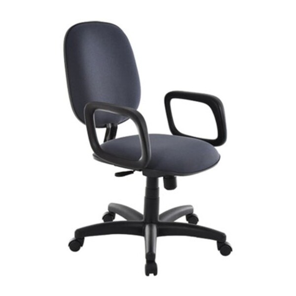 Poltrona Diretor Com Braços Linha Uno Cor Preto