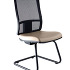 Poltrona Diretor Com Encosto Tela Mesh Linha Web Design Bege