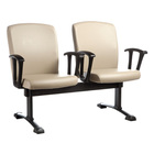 Poltrona Diretor Em Longarina Com 2 Lugares Linha Alpha Bege