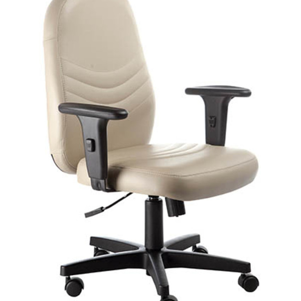 Poltrona Diretor Giratória Com Braços  Linha Veneza Cor Amare