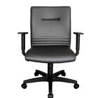 Poltrona Diretor Giratória Com Braços Linha Corinto Preto