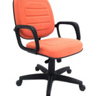 Poltrona Diretor Giratória Suporta150 Kg Linha Plus Size Verm