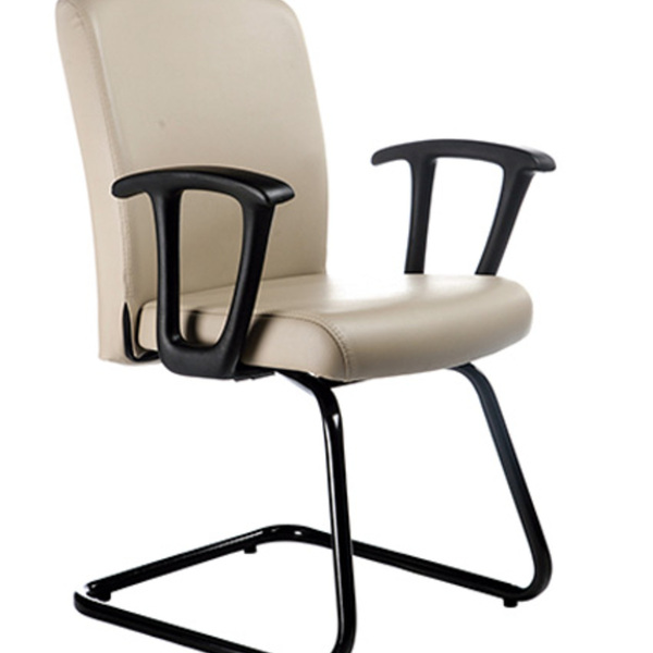 Poltrona Diretor Luxuosa Com Base Em S Linha Alpha Bege Marrom