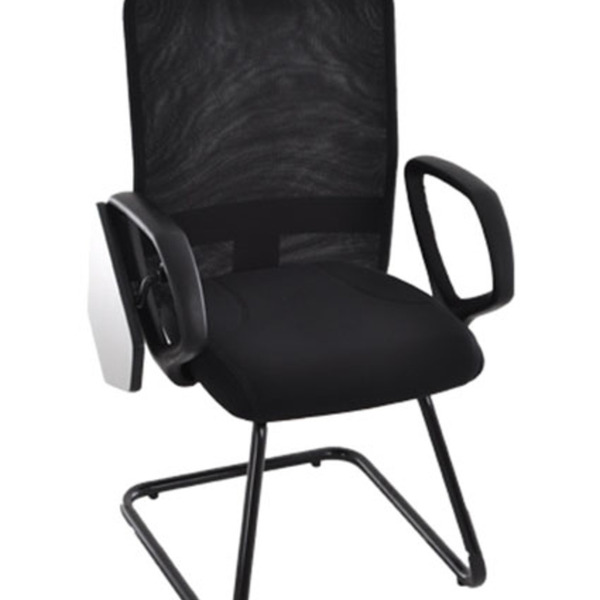 Poltrona Diretor Universitária Base Fixa  Linha Tela Mesh Pre