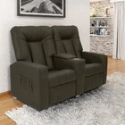 Poltrona Do Papai 02 Lugares Reclinável Com Porta-copos Jetta