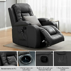 Poltrona Do Papai Austin Reclinável Por Manopla Manual Girató