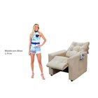 Poltrona Do Papai Dallas Frank Estofados Bege Claro