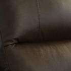 Poltrona Do Papai De Couro Genova Glider Mecânica Marrom Bico