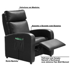 Poltrona Do Papai Decorativa Giorno Pu Sintético Preto G37 -