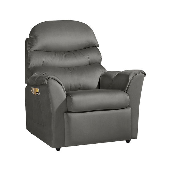 Poltrona Do Papai Decorativa Santorini Veludo Cinza G37 - Gra