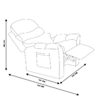 Poltrona Do Papai Decorativa Santorini Veludo Cinza G37 - Gra