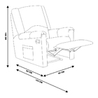 Poltrona Do Papai Decorativa Trigon Veludo Bege G37 - Gran Be